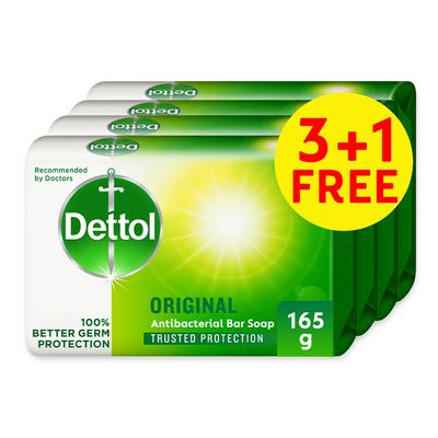 Dettol Soap Anti Bacterial Original 165 G × 4