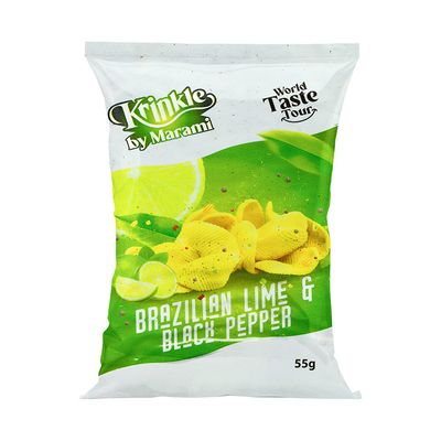 Marami Krinkle Chips Brazilian Lime & Black Pepper Flavor 55 G