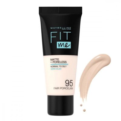 Maybelline Fit Me Matte & Poreless Foundation - 95 Fair Porcelain - 30ml