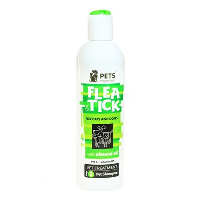 Pets Republic Flea & Tick Shampoo With Almond Oil For Dogs & Cats 500 ML
