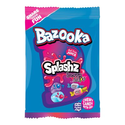 Bazooka Candy Chewy With Jelly Filling Raspberry Flavor 120 G
