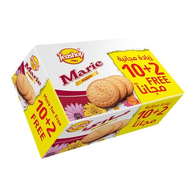 Teashop Biscuit Marie 10+2 Free - 90g