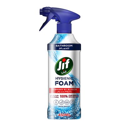 Foam Bathroom Spray Hygienic Foam Powered By Bleach Snow Breeze 450 ML