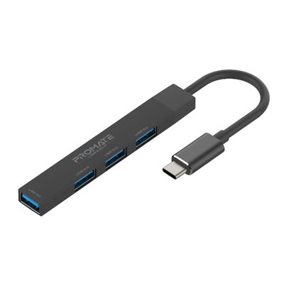 Promate 4-in-1 Multi-Port USB-C Data Hub
