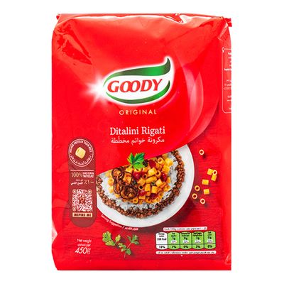 Goody Pasta Ditalini Rigate No.10 - 450 G