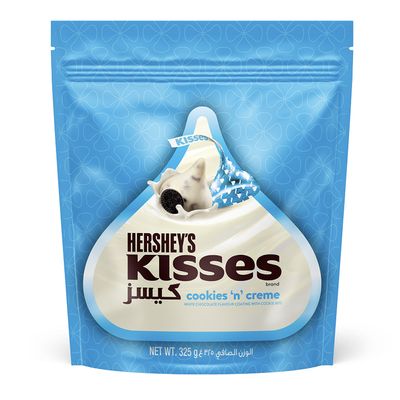 هيرشيز كيسيز شوكولاتة بيضاء بالكوكيز والكريمة - 325 جرام