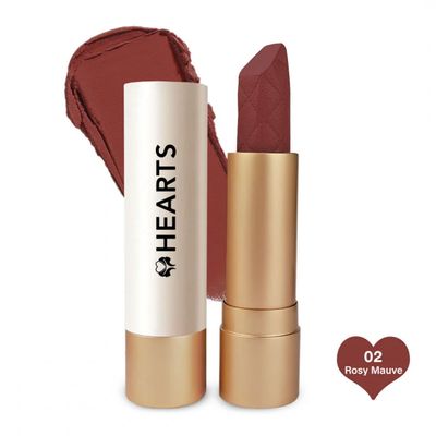 Hearts Cream Lipstick 02 Rosy Mauve - 3.8g