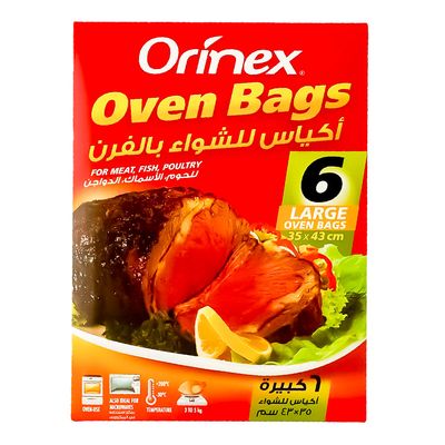Orinex Oven Bags Large 35 × 43 Cm 6 Pieces