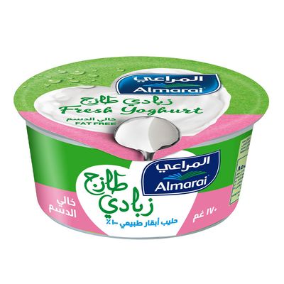 المراعي زبادي طازج خالي الدسم 170 جرام
