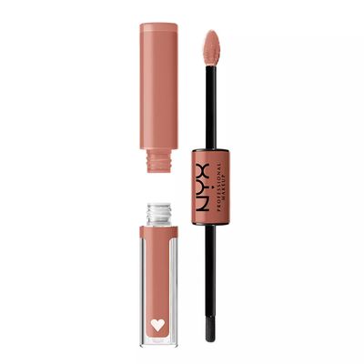 NYX Long-Lasting Liquid Lipstick with Clear Lip Gloss  -Medium Neutral Nude - 3.4ml