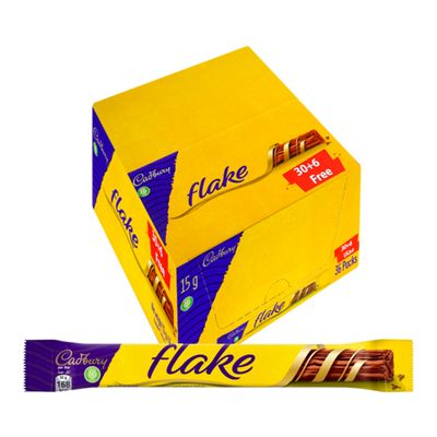 كادبوري شوكولاتة فليك كرتون 15 جرام × 36