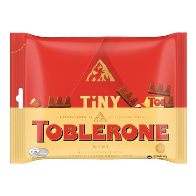 Toblerone Mini Milk Chocolate with Honey & Almond Nougat - 168g