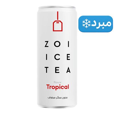 زوي شاي مثلج بنكهة الفواكه الإستوائية 320 مل