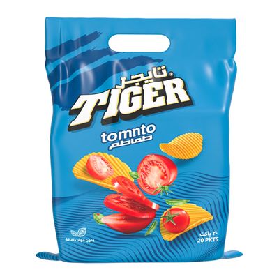 Tiger Chips Tomato Flavor 12 G × 20