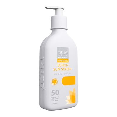 Pure Beauty Whitening Sunscreen Lotion SPF+50 - 200ml