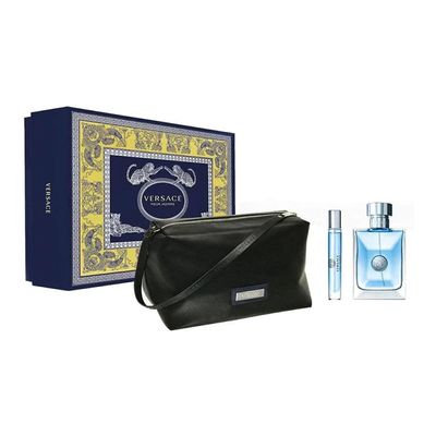 Versace Pour Homme Set for Men Perfume Eau de Toilette - 100ml + Perfume - 10ml + Bag 
