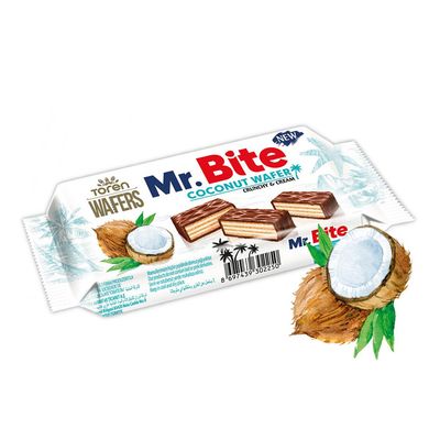 Toren Mr.Bite Wafer With Coconut Cream Coated With Milk Chocolate 38 G