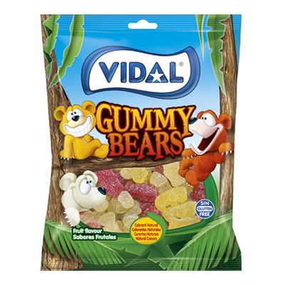 Vidal Jelly Candy Fruit Flavor Gluten free 90 G