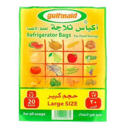 Gulfmaid Food Storage Bags size12 20 Pieces