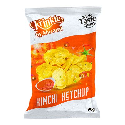 Marami Krinkle Chips Kimchi Ketchup Flavor 90 G
