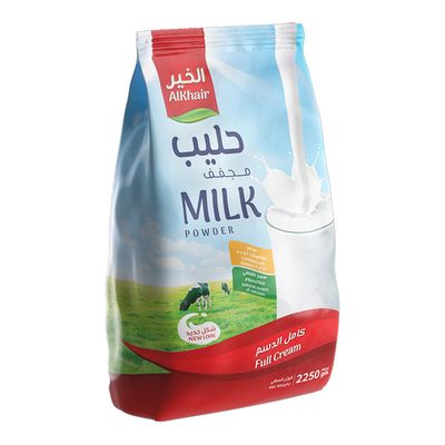 الخير حليب مجفف كامل الدسم - 2250 جرام