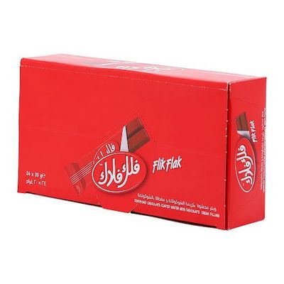 فلك فلاك ويفر شوكولاتة بالحليب 20 جرام × 24