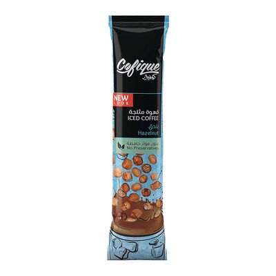 Cofique Iced Coffee Sachet Hazelnut Flavor 24 G
