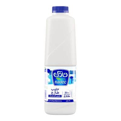 Nadec Fresh Milk Full Fat Fortified With Vitamins - 800ml