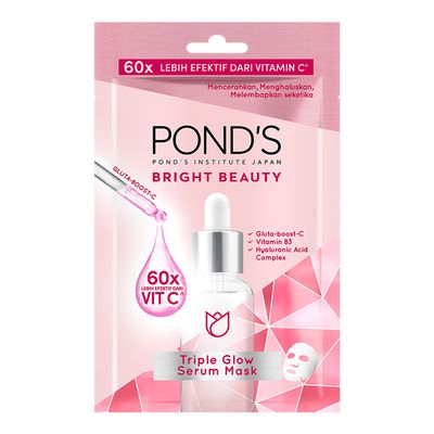 Pond's Sheet Mask Bright Beauty Trible Glow Serum 20 G