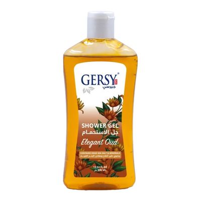 Gersy Shower Gel Elegant Oud with Dead Sea Salt & Minerals - 400ml 
