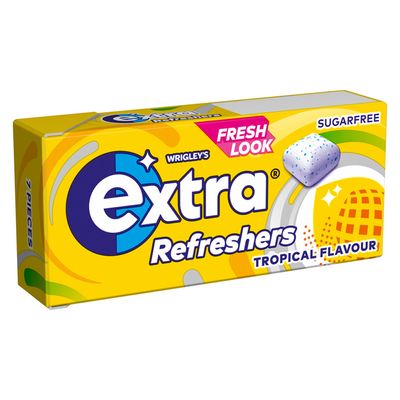 Extra Gum Refreshers Tropical Flavour Sugar Free 7 Pieces
