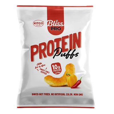 Kitco Bliss Corn Puffs Protein Sweet Chili Flavor 150 G