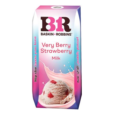 Baskin Robbins Very Berry Strawberry Flavored Milk - 180ml