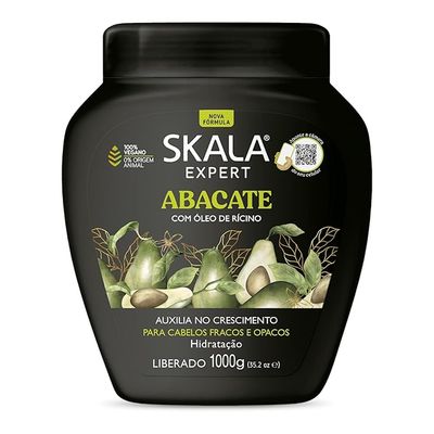 Skala Expert Avocado Hair Cream With Castor Oil Strengthens And Hydrates Weak & Dull Hair - 1000g