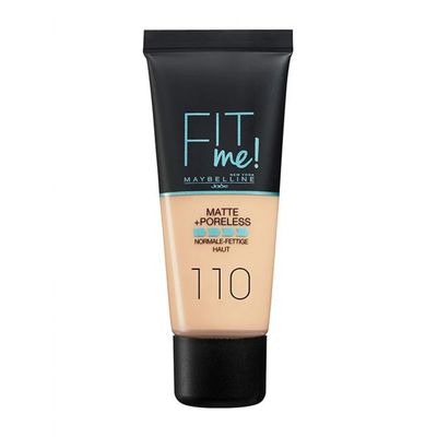 Maybelline Fit Me Matte & Poreless Foundation - 110 Porcelain - 30ml