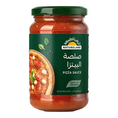 أرض الطبيعة صلصة البيتزا عضوية 340 جرام