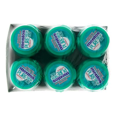 Mentos Gum Mint Suger Free 56 G × 6 Box