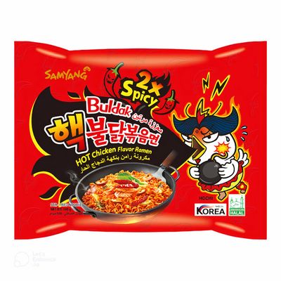 Samyang Buldak Noodles Ramen Hot Chicken Flavor 2X Spicy 140 G