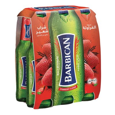 Barbican Malt Beverage Strawberry Flavour 330 ML × 6