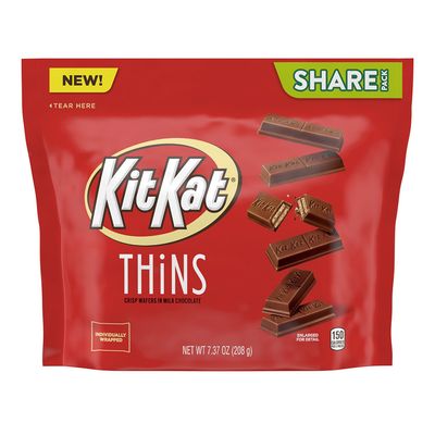Kit Kat Thins Wafers Covered in Milk Chocolate Mini - Sharing Pack (Imported) - 208g