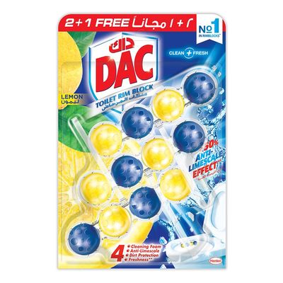 Dac Toilet Cleaner With Lemon Scent 150 G 2+1 Free