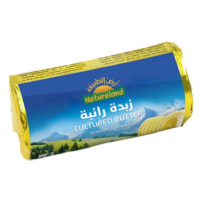 أرض الطبيعة زبدة رائبة طبيعية غير مملحة 227 جرام