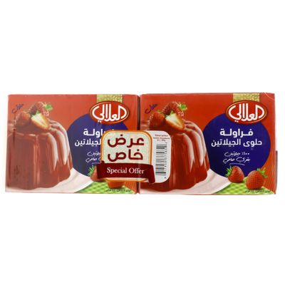 Alalali Gelatin Dessert Strawberry Flavor 80 g x 6 