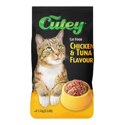 Cutey Cat Food Chicken and Tuna 1.5 KG