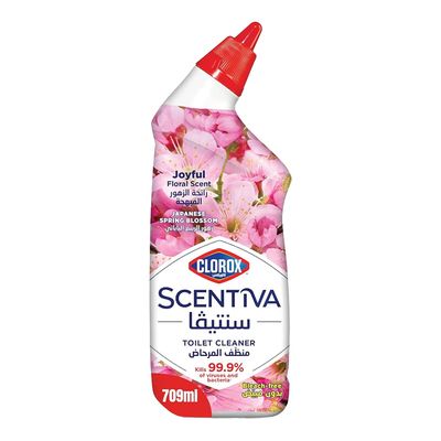 Clorox Toilet Cleaner Scentiva Spring Blossom 709 ML