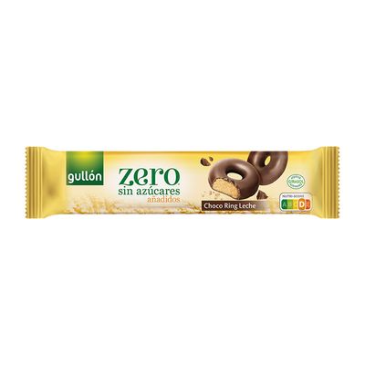 Gullon Zero Biscuit Rings Coated With Milk Chocolate Sugar Free 128 G