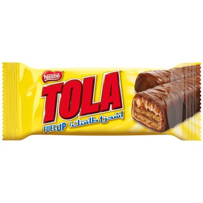 Tola Wafer Crunchy Covered With Caramel and Milk Chocolate 31 G