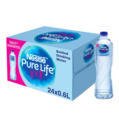 Nestlé Pure Life Drinking Water Low Sodium Bottled -0.6L × 24