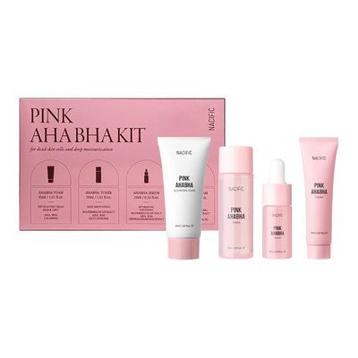 Nacific Pink AHA BHA Peeling Skin Care Set - 4 Pieces