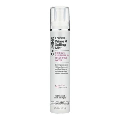 Giovanni Calming Facial Prime & Setting Mist with Cucumber, Hibiscus and Rosewater - 147ml